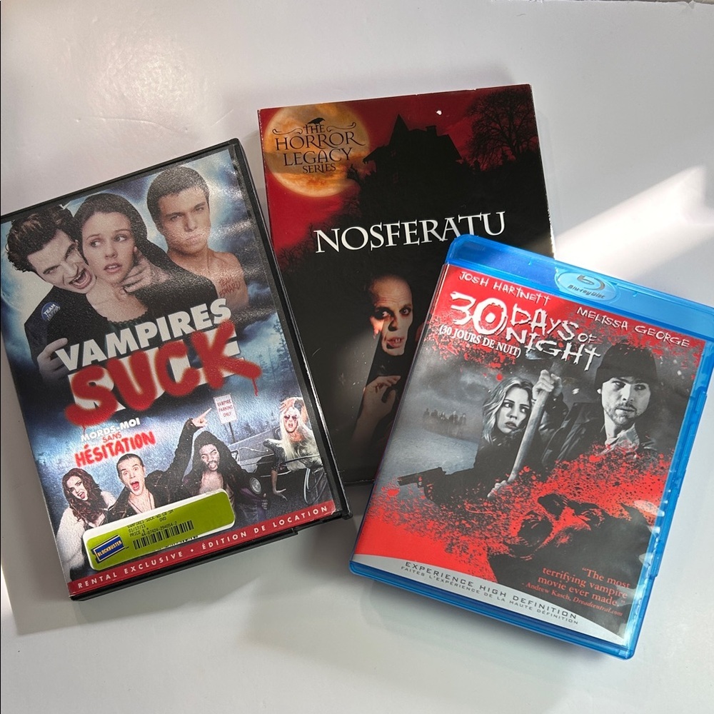 Vampire Horror Lot DVD and Blu-ray Lot Nosferatu Vampires‎ Suck 30 Days of Night